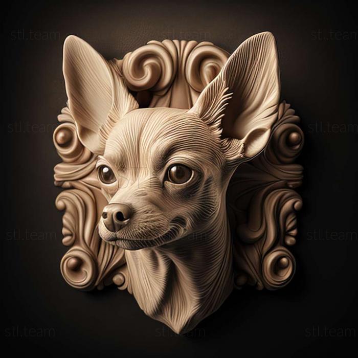 3D model Chihuahua dog (STL)